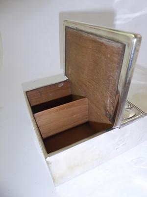 Lot 2099 - A Victorian Silver Double Cigarette-Box