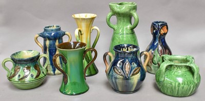 Lot 152 - A Collection of Arts & Crafts Pottery Vases,...