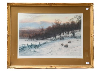 Lot 1000 - After Joseph Farquharson Sheep in a snow bound...