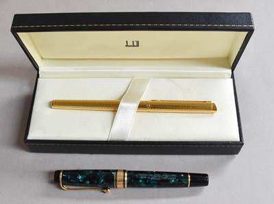 Lot 129 - A Dunhill Gilt-Metal Fountain-Pen, with...