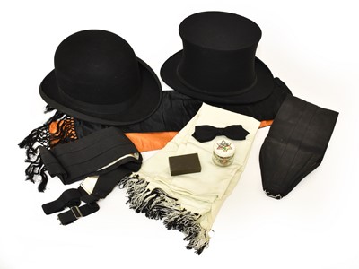 Lot 2065 - Assorted Gents Costume, comprising a black...