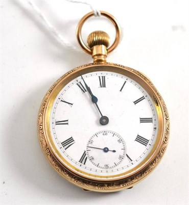 Lot 12 - A 9ct gold pocket watch