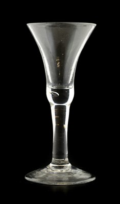 Lot 15 - A Wine Glass, circa 1750, the bell shaped bowl...