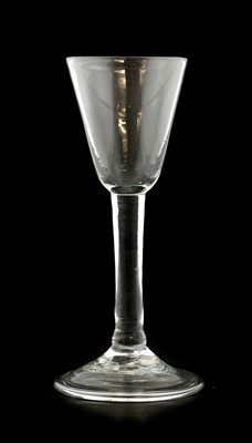 Lot 3 - A Wine Glass, circa 1750, the bell shaped bowl...