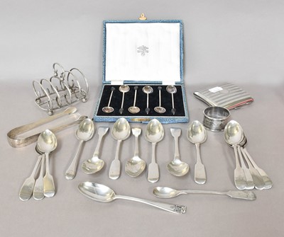 Lot 239 - A collection of assorted silver