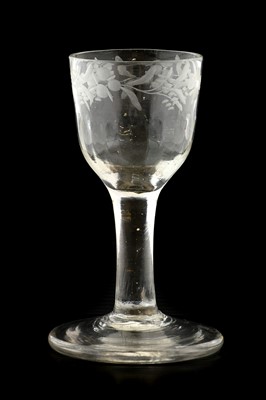 Lot 18 - A Dwarf Wine Glass, circa 1760, the...
