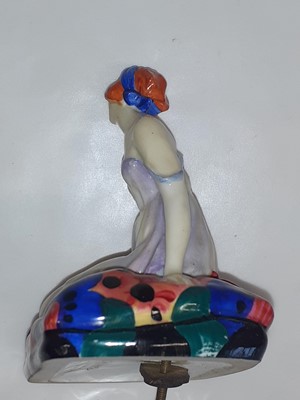 Lot 1024 - A Royal Doulton Negligee Figural Table Lamp,...