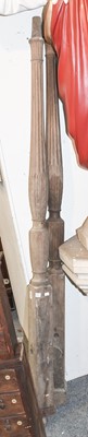 Lot 1295 - A Pair of George III Mahogany Bed Posts