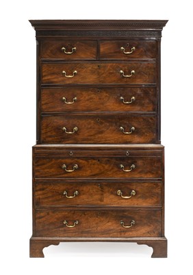 Lot 870 - A George III Mahogany and Oak-Lined Chest on...