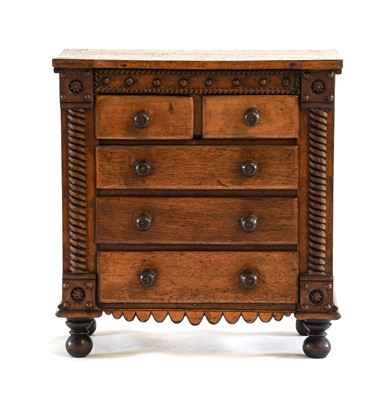 Lot 1191 - A Late 19th Century Mahogany and Pine-Lined...