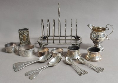 Lot 36 - A Collection of Assorted Silver and Silver...