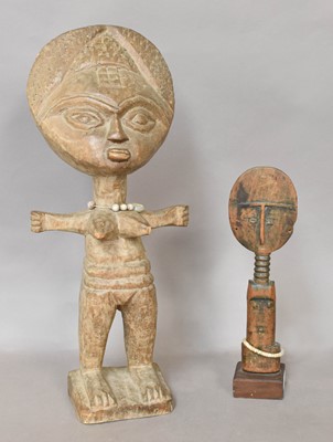 Lot 81 - An African carved wooden Ashanti doll,...