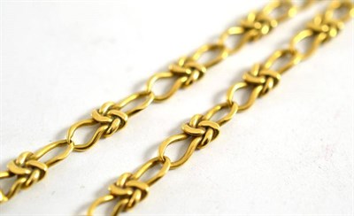 Lot 50 - An 18ct gold fancy link necklace