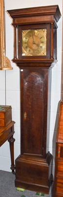 Lot 1099 - An oak thirty hour longcase clock, late 18th...