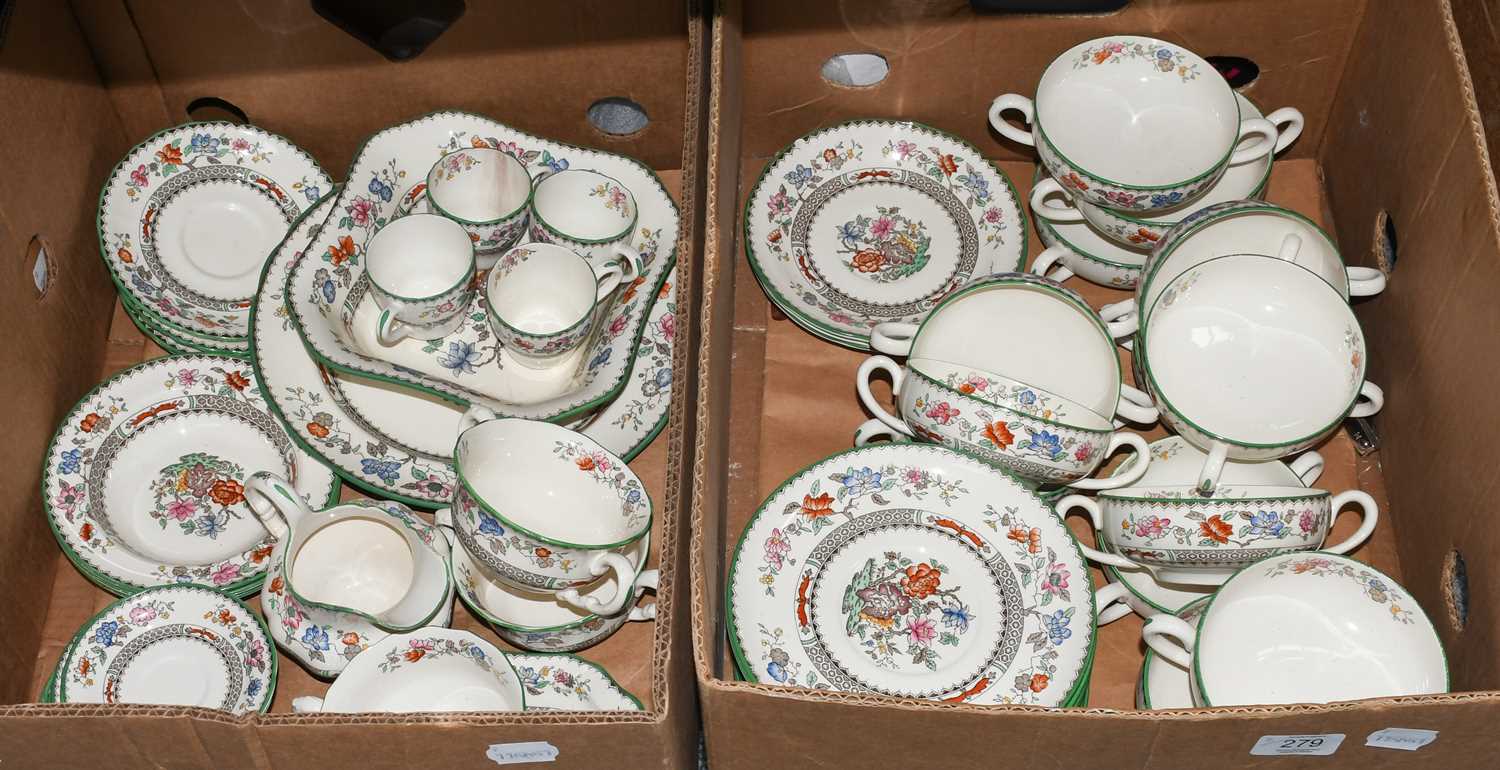 Lot 279 A Copeland Spode Chinese Rose part dinner