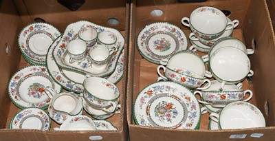 Lot 279 - A Copeland Spode Chinese Rose part dinner...