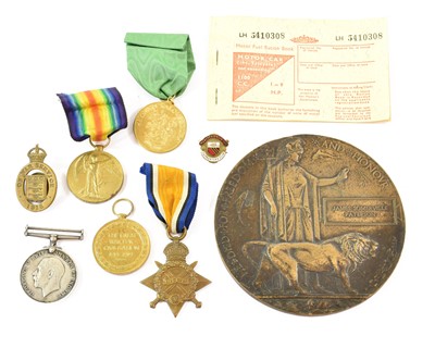 Lot 13 - A First World War Casualty Group, awarded to...