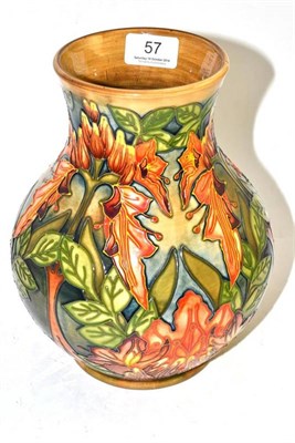 Lot 57 - A Moorcroft Flame of the Forest pattern vase, shape 869/9, designed by Philip Gibson, impressed and