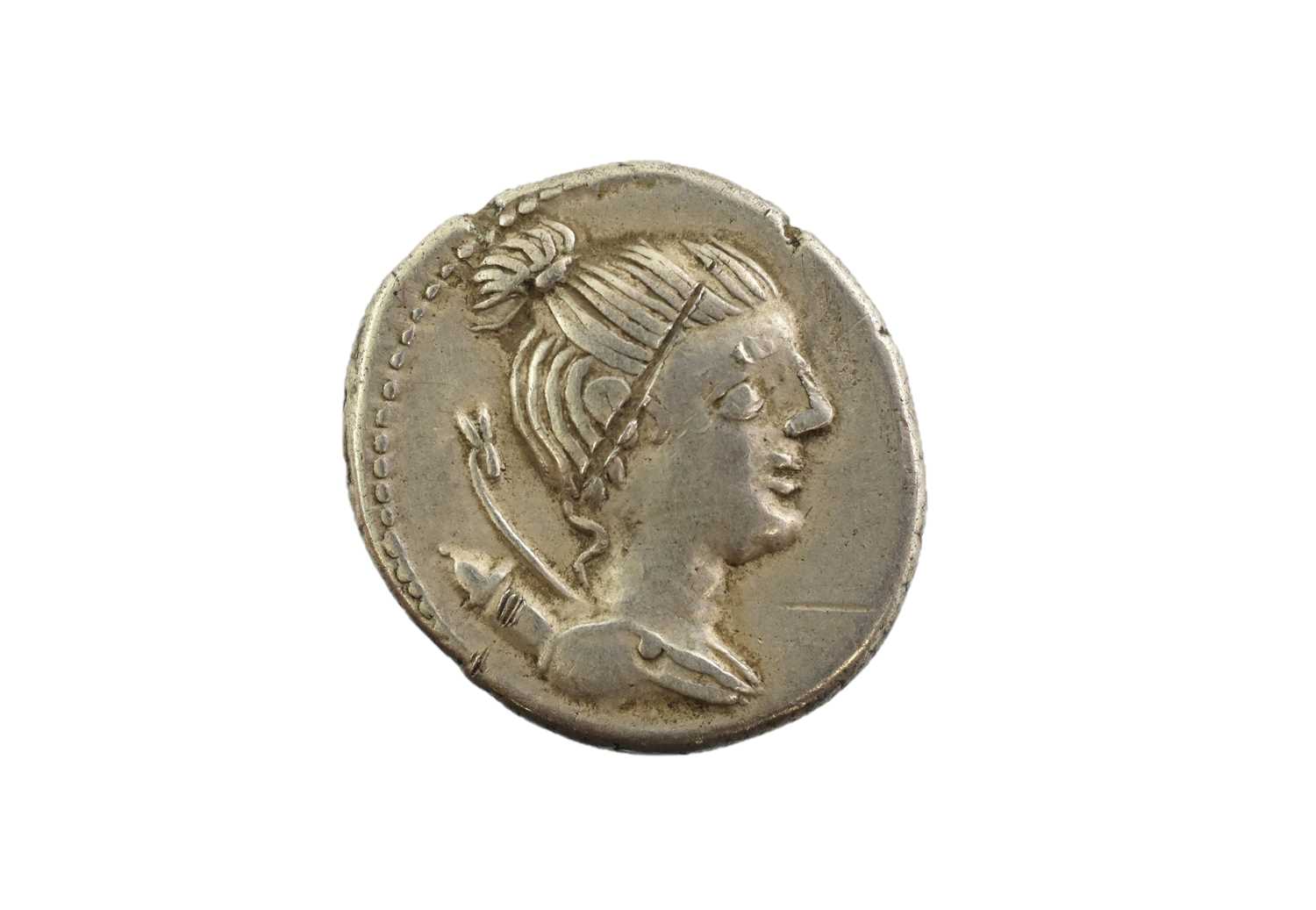 Lot 8 - Roman Republic - C. Postumius Ta/At Denarius...