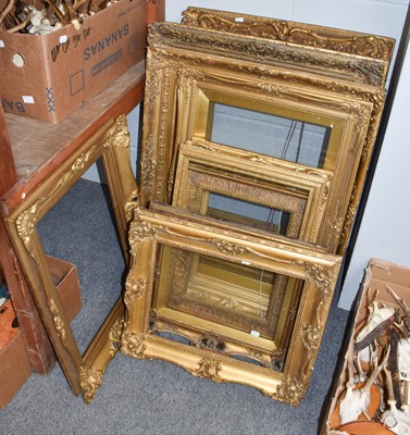 Lot 1109 - Eleven various gilt picture frames