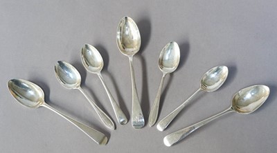 Lot 205 - A Collection of Assorted Silver Teaspoons,...