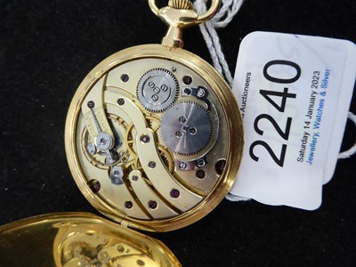 Lot 2240 - Tiffany & Co: An 18 Carat Gold Open Faced...