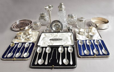 Lot 54 - A Collection of Assorted Silver,...