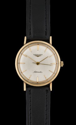 Lot 2237 - Longines: A 10 Carat Gold Filled Automatic...