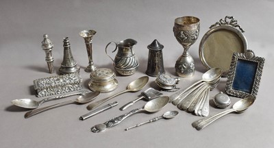 Lot 42 - A Collection of Assorted Silver, comprising:...