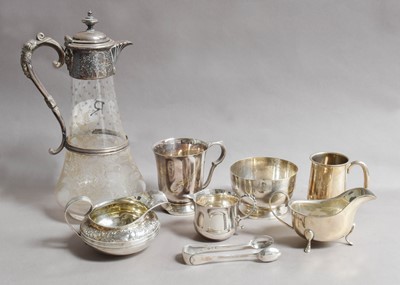 Lot 52 - A Collection of Silver and Silver Plate, the...