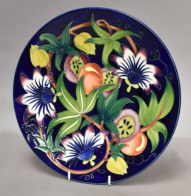 Lot 63 - A modern Moorcroft charger, designed by Rachel...