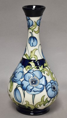 Lot 64 - A modern Moorcroft bottle vase, 'Florian...