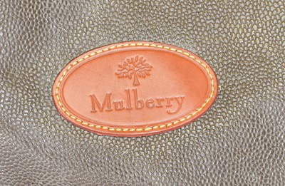 Lot 5064 - Mulberry Green Scotch Grain Travel Bag, soft...