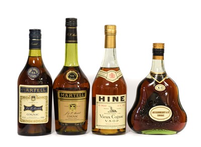 Lot 5142 - Martell V.S. Cognac (two bottles), Hine...