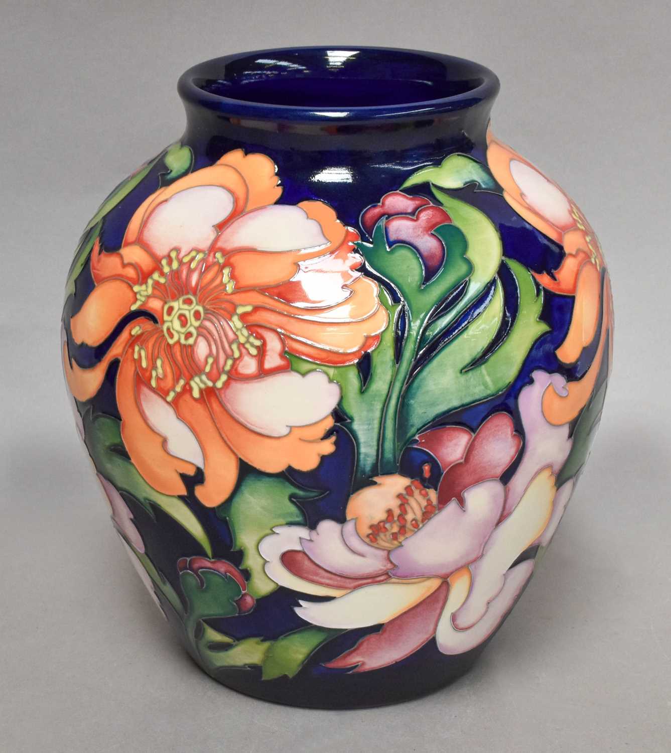 Lot 70 - A modern Moorcroft vase, 'Asia Peony' designed...