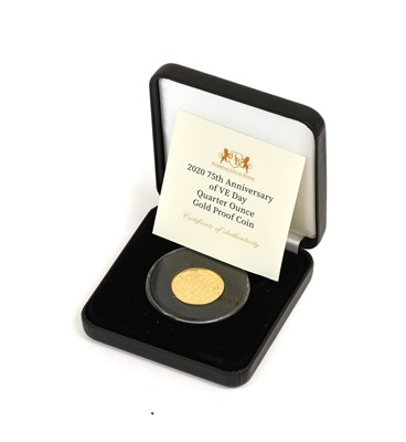 Lot 402 - Solomon Islands, Gold Proof $10 (¼oz) 2020,...