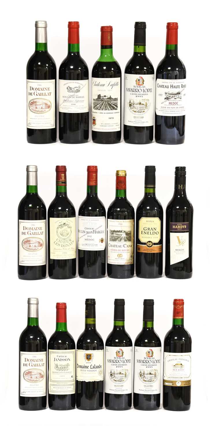 Lot 5113 - French Bordeaux and Regional Red Wines,...