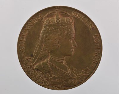 Lot 544 - 4 x Coronation Medals, comprising: Edward VII...