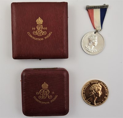 Lot 544 - 4 x Coronation Medals, comprising: Edward VII...