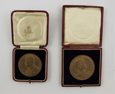 Lot 544 - 4 x Coronation Medals, comprising: Edward VII...