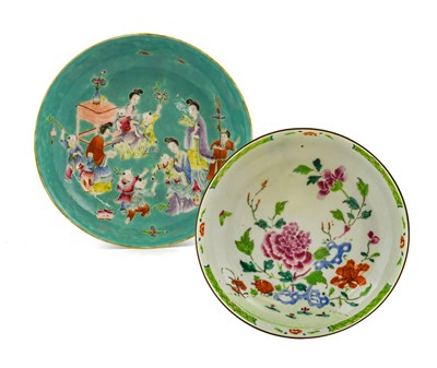 Lot 171 - A Chinese Porcelain Saucer Dish, Jiaqing reign...