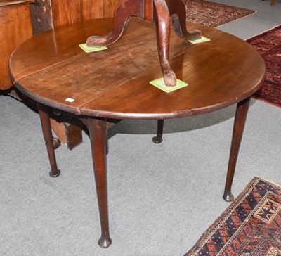 Lot 1156 - An 18th century mahogany gateleg table, 100cm...