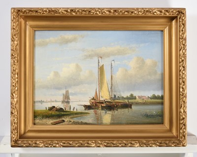 Lot 1047 - Hendrik Hulk (1842-1937) Dutch Fishing boats...