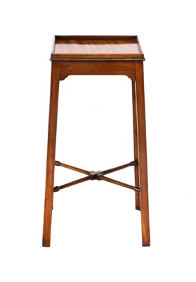 Lot 487 - A George III Mahogany Kettle Stand, late 18th...