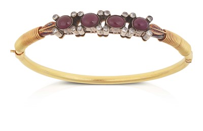 Lot 2249 - A Ruby and Diamond Bangle