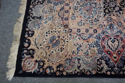 Lot 1204 - Kashmar Carpet, East Iran, the indigo field of...