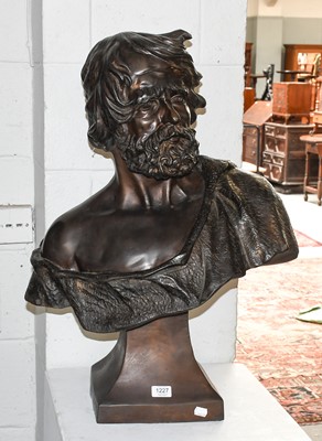 Lot 1227 - After Alfred Boucher, a 20th century bronzed...