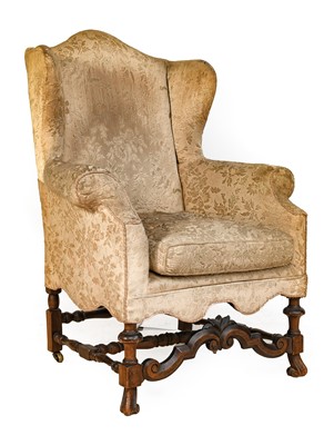 Lot 918 - An Early 20th Century Wing-Back Chair, in 17th...