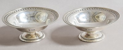 Lot 87 - A Pair of Edward VII Silver Pedestal Bowls, by...