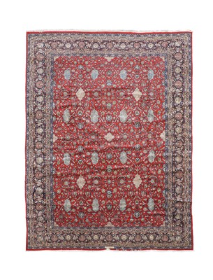 Lot 563 - Central Iranian Carpet, circa 1980 The blood...